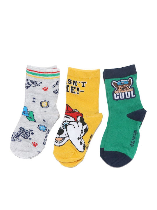 Nickelodeon Kids' Ankle Socks Green 3 Pairs