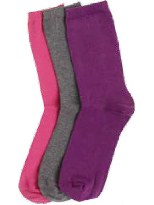 ME-WE Girls 3 Pack Knee-High Socks Multicolour