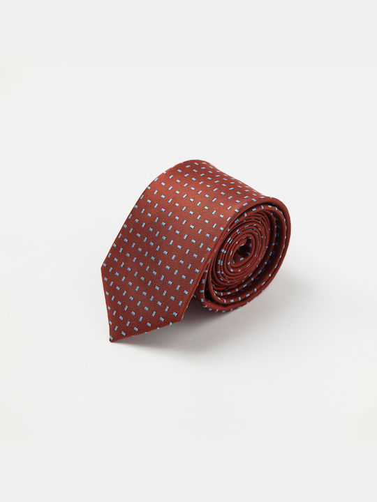 Aristoteli Bitsiani Herren Krawatte Gedruckt in Braun Farbe