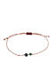 Theodora's Jewellery Damen Armband Martaki Makramee mit Design Auge aus Kabel