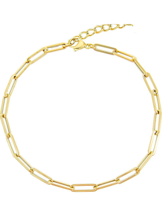 Theodora's Jewellery Златна Верига За Глезен От Стомана