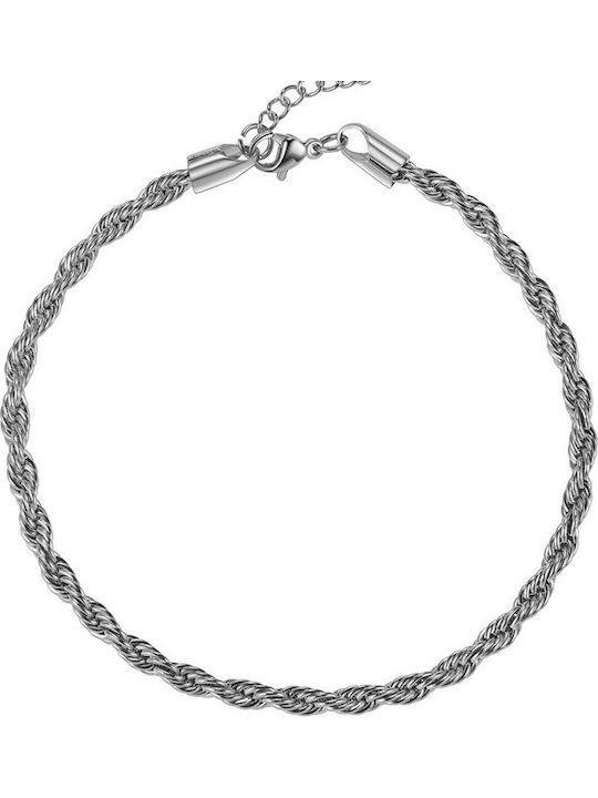 Theodora's Jewellery Αλυσίδα Ποδιού από Ατσάλι