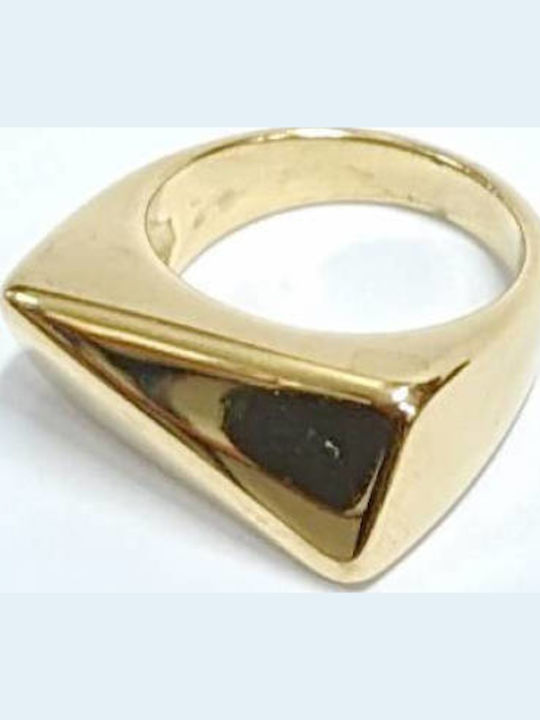 Kostibas Fashion Damen Ring aus Stahl Vergoldet
