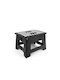 Stool For Kitchen Collapsible Plastic Black 29x22x21cm