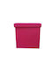 Hocker Für das Wohnzimmer Mit Stauraum Gepolstert mit Stoff Rosa 38x38x38cm
