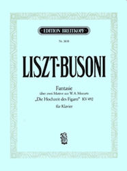 Breitkopf & Hartel Liszt Busoni Fantasie uber zwei pentru Pian