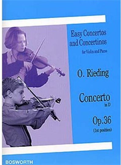 Bosworth Edition RIEDING Concerto Παρτιτούρα για Βιολί / Πιάνο / Έγχορδα