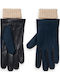 Men's Gloves Navy Blue Double Faced