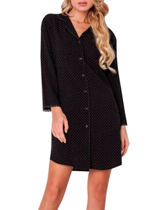 Aruelle Winter Women's Nightdress Black