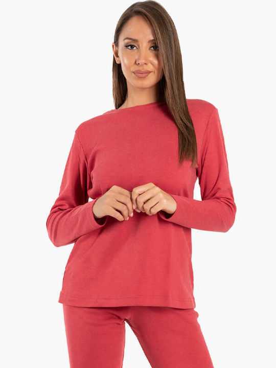 A.A UNDERWEAR Winter Women's Pyjama Set Red