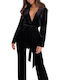 La Lolita Amsterdam Winter Women's Pyjama Set Velvet Black