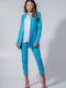 Maki Philosophy Long Women's Blazer Turquoise