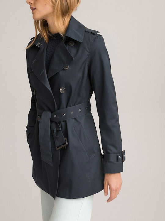 La Redoute Collections Women's Navy Blue Trench Coat