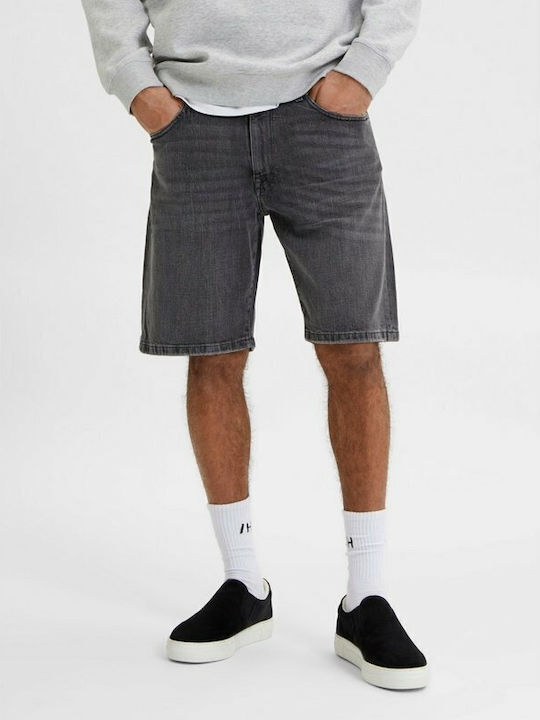 Selected Men's Shorts Jeans Gray