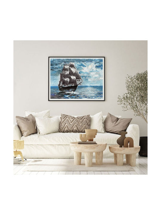 Walls Μεγάλο Πλοίο Κάδρο Ξύλινο 70x50cm