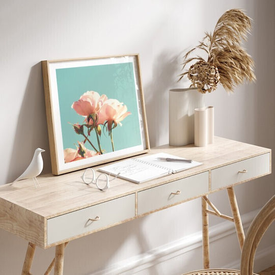 Walls Wooden Frame Poster 100x100cm