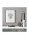 Walls Minimal Diamant | Silver Ramă Lemn 30x40cm
