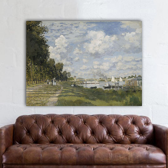 I-gallery The Marina At Painting Copy of Monet on Canvas 30x20cm