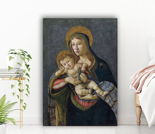 I-gallery The Madonna And Πίνακας Αντίγραφο του Sandro Botticelli σε Καμβά 40x60cm