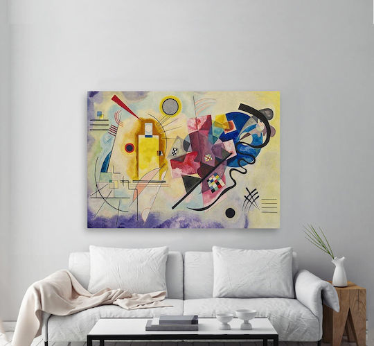 I-gallery Yellow Red Blue Painting Copy of Wassily Kandinsky on Canvas 150x100cm