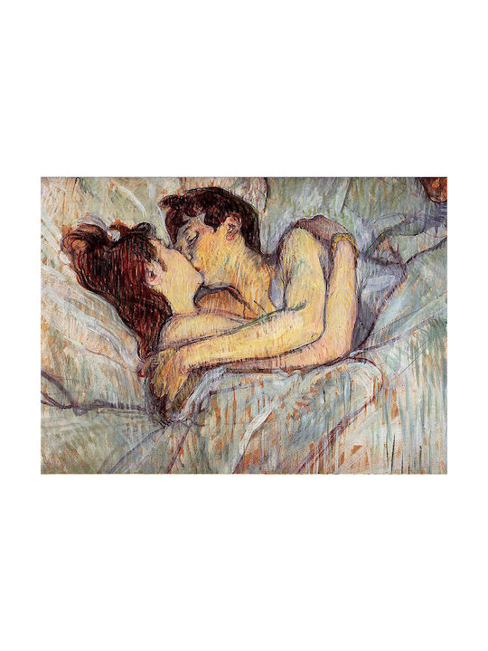 I-gallery In Bed The Πίνακας Αντίγραφο του Toulouse Lautrec σε Καμβά 60x40cm