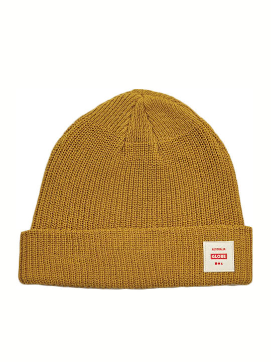 Globe SUSTAIN Beanie Ανδρικός Σκούφος Πλεκτός σε Καφέ χρώμα