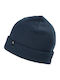 Skadi Beanie Unisex Knitted Beanie in Navy Blue Color