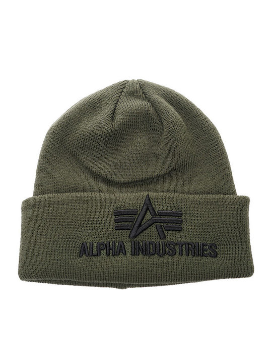 Knitted Beanie Cap Khaki
