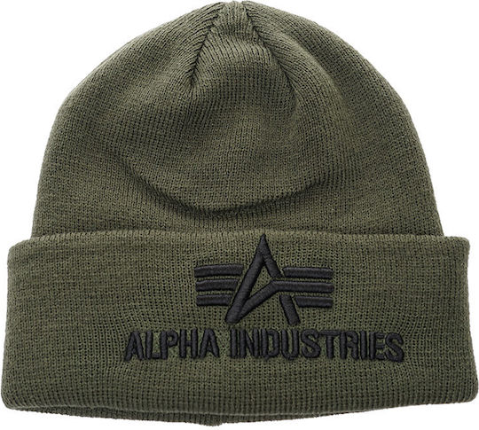 Knitted Beanie Cap Khaki