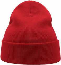Atlantis Wind Beanie Men's Knitted Beanie in Red Color