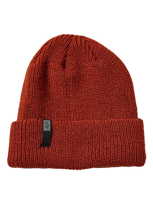 Fox Machinist Beanie Ανδρικός Σκούφος Πλεκτός σε Καφέ χρώμα