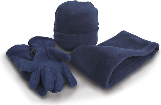 Knitted Beanie Cap Navy Blue