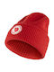 Fjallraven Beanie Frauen Beanie mit Rippstrick in Rot Farbe