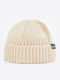 Beanie Ανδρικός Σκούφος με Rib Πλέξη σε Μπεζ χρώμα
