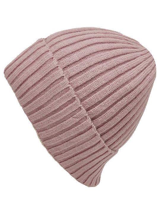 Gift-Me Beanie Γυναικείος Σκούφος Πλεκτός σε Ροζ χρώμα