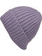 Beanie Γυναικείος Σκούφος Πλεκτός σε Μωβ χρώμα