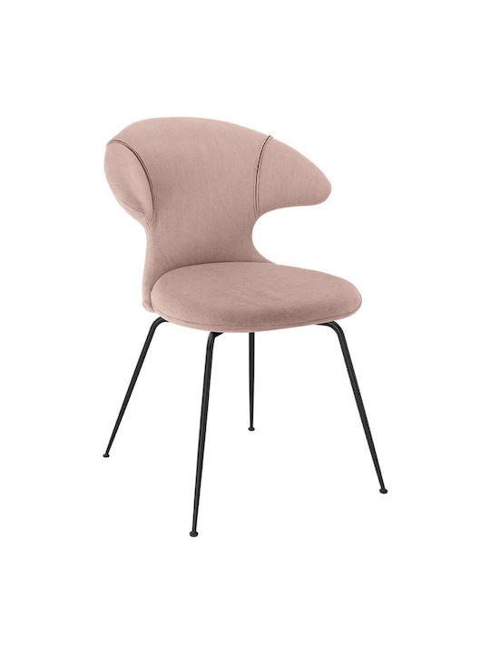 Dining Room Fabric Chair Pink 57x59x83cm