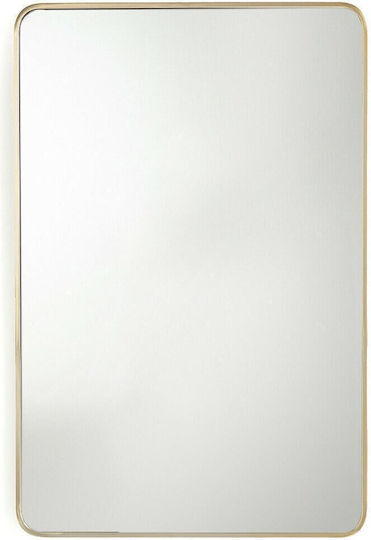 La Redoute Interieurs Wall Mirror with Black Metallic Frame 90x60cm 1pcs