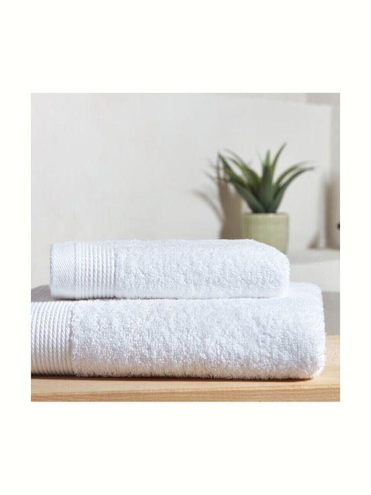Bed&Bath Hand Towel Air Jet 30x50cm White Weight 500gsm