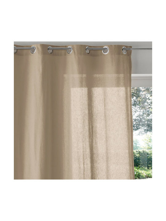 La Redoute Interieurs Vorhang mit Grommet Beige 324054701_6457_26 135x220cm
