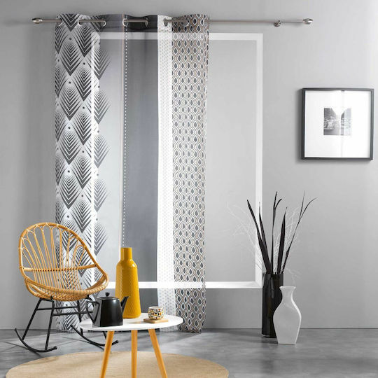 PanOikos Vorhang mit Grommets Schwarz 140x240cm