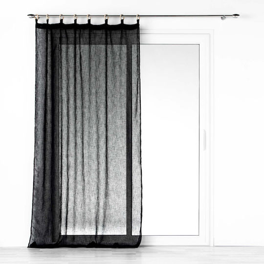 PanOikos Vorhang mit Grommets Schwarz 140x240cm