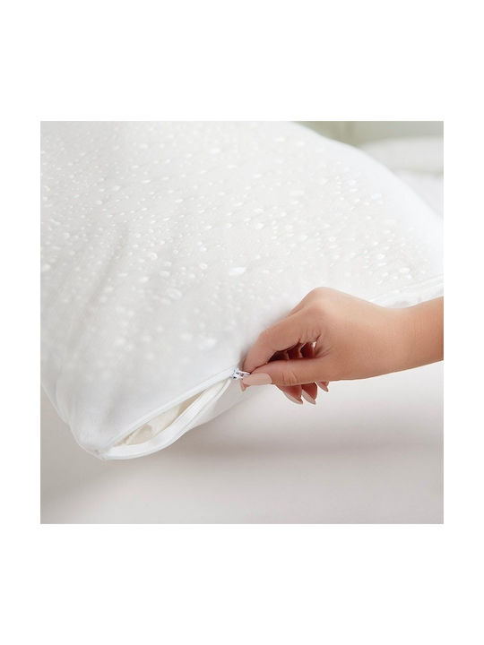 Αιγαίον Pillow Protector Set Waterproof White 51x66cm.