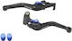Factory Set Manete Frână/Ambreiaj Motocicletă Manete de motocicletă ajustabile pentru Yamaha Tracer 900 Negre 8756