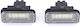 Mercedes-Benz License Plate Lights Angel Eyes Led for Mercedes-Benz C Class 2pcs
