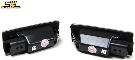 License Plate Lights Led for Citroen C3 Peugeot 106 / 307 2pcs