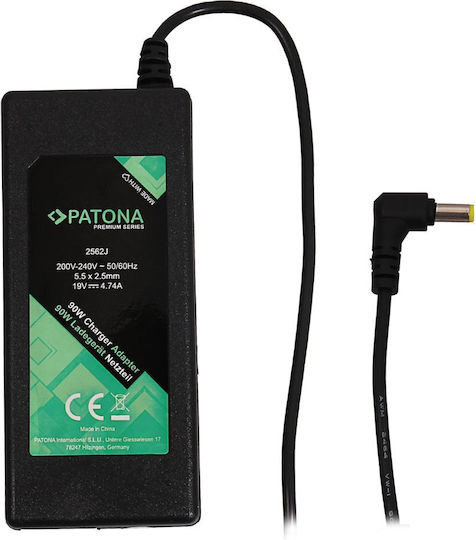 Patona Φορτιστής Laptop 90W 19V 74A για Asus χωρίς Καλώδιο Τροφοδοσίας