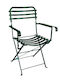 Zappeion Metallic Green Chair 57x57x83cm