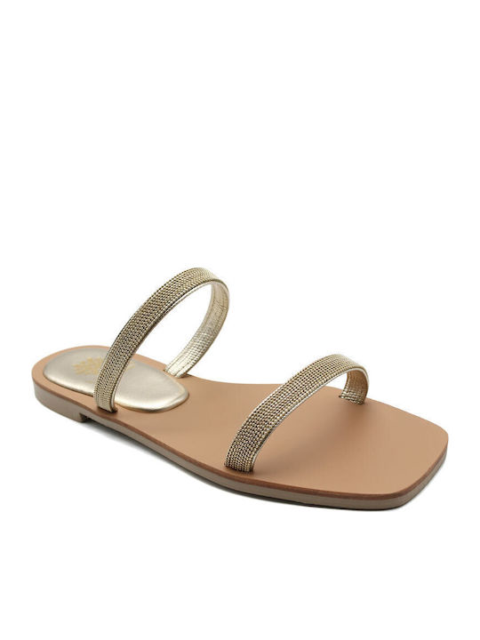 Utopia Sandals Γυναικεία Σανδάλια Χρυσά