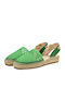 Împletite Espadrile dama în culoarea Verde
